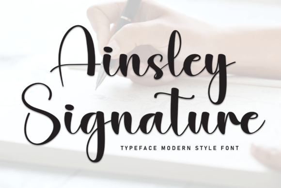 Ainsley Signature: A Stylish Script Font