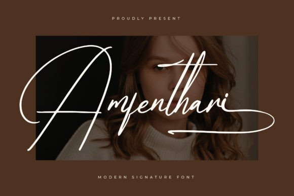 Amfenthari: A Modern Script Font for Digital Brands