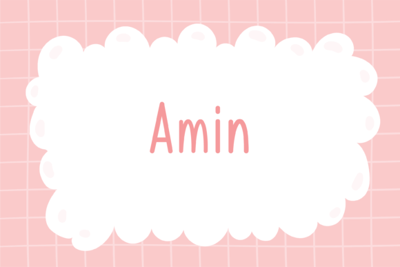 Amin: A Handwritten Font for Editorial Design