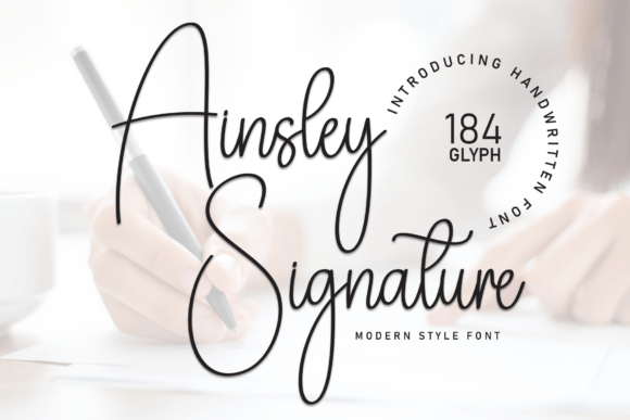 Ashley Signature: A Stylish Script for Creative Projects