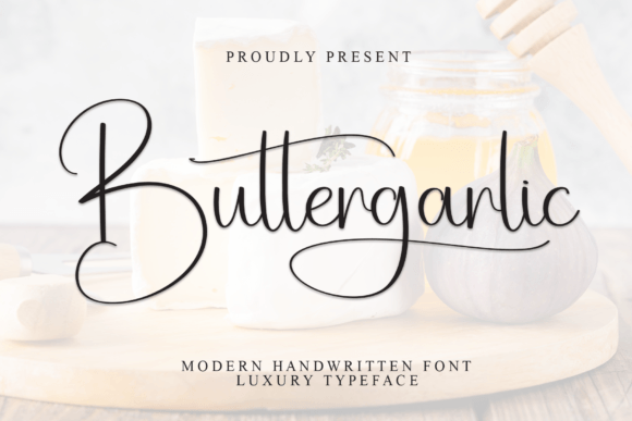 Buttergarlic: Elegant Script Font for Business