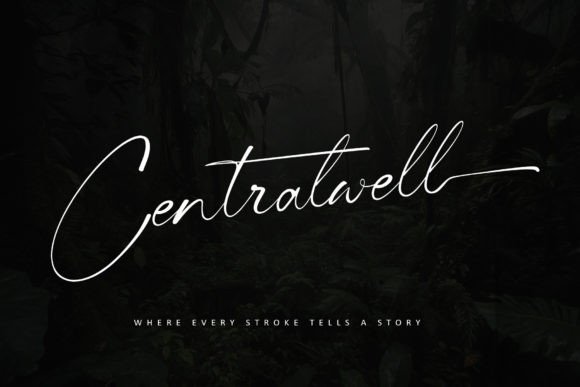 Centralwell: Elegant Handwritten Font for Crafters