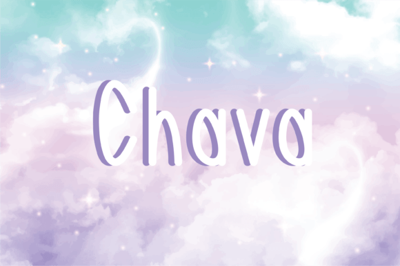 Chava: A Handwritten Font for Web Design