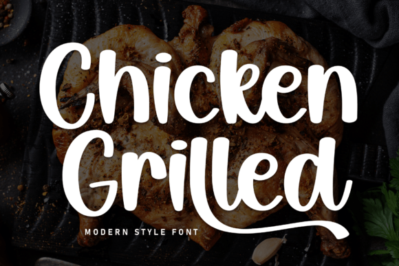 Chicken Grilled: A Sweet Handwritten Font