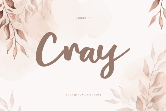 Cray Font: A Sweet Script for Handmade Labels & Cards