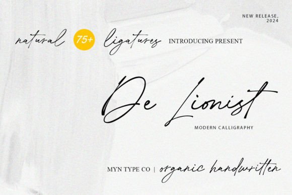 De Lionist: A Script Typeface for Elegant Editorial Design