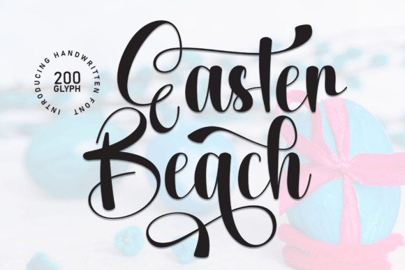 Easter Beach Font for Creative Makers