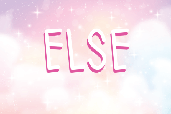 Else: A Friendly Handwritten Font