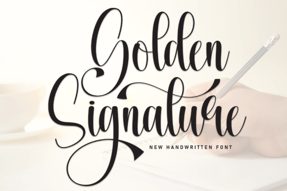 Golden Signature: The Handwritten Font That Elevates Campaigns