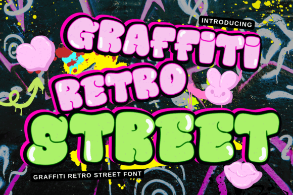 Graffiti Retro Street: A Bold Typeface for Handmade Brands