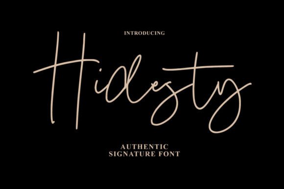 Hidesty Signature: A Font That Speaks