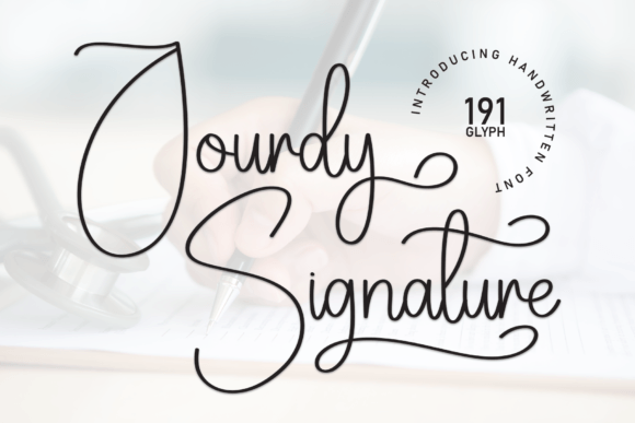 Jourdy Signature: A Sweet Handwritten Font