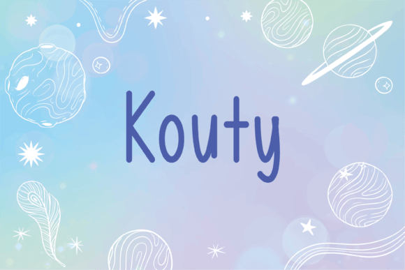 Kouty: A Handwritten Font for Creative Projects