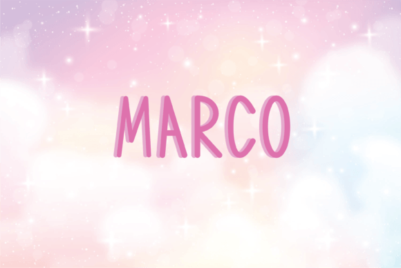 Marco: A Handwritten Font for Creative Makers