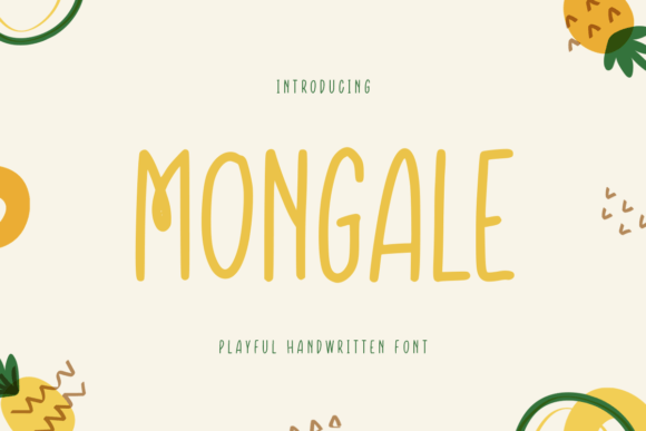 Mongale: A Whimsical Handwritten Typeface for Web Design