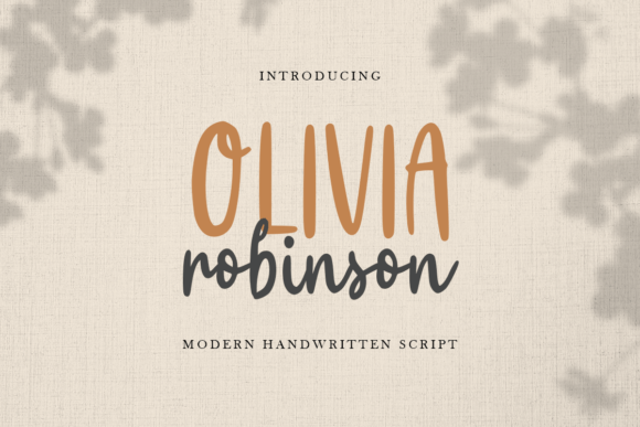 Olivia Robinson: A Playful Script Font for Makers