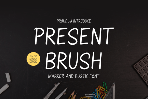 Present Brush: A Friendly Font for Digital Marketing