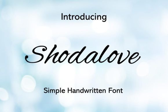Shodalove: A Script Font for Real Design Work