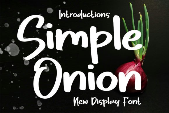 Simple Onion: A Handwritten Font for Creative Projects