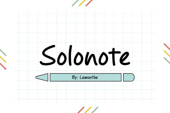 Solonote: A Handwritten Font for Creative Projects