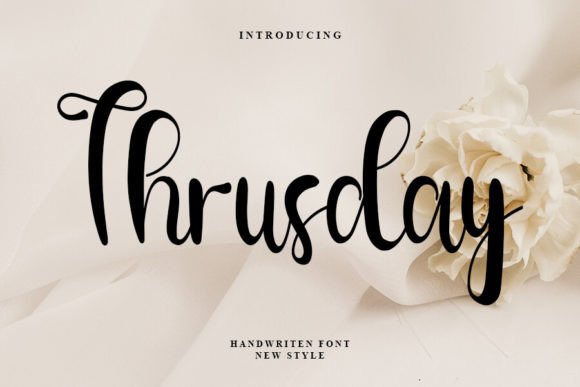 Thrusday Font: Elegant Script for Creative Projects